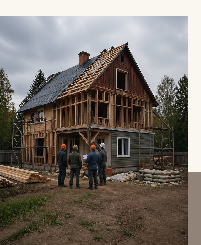 Реконструкция дачного дома в Ивантеевке под ключ с проектом