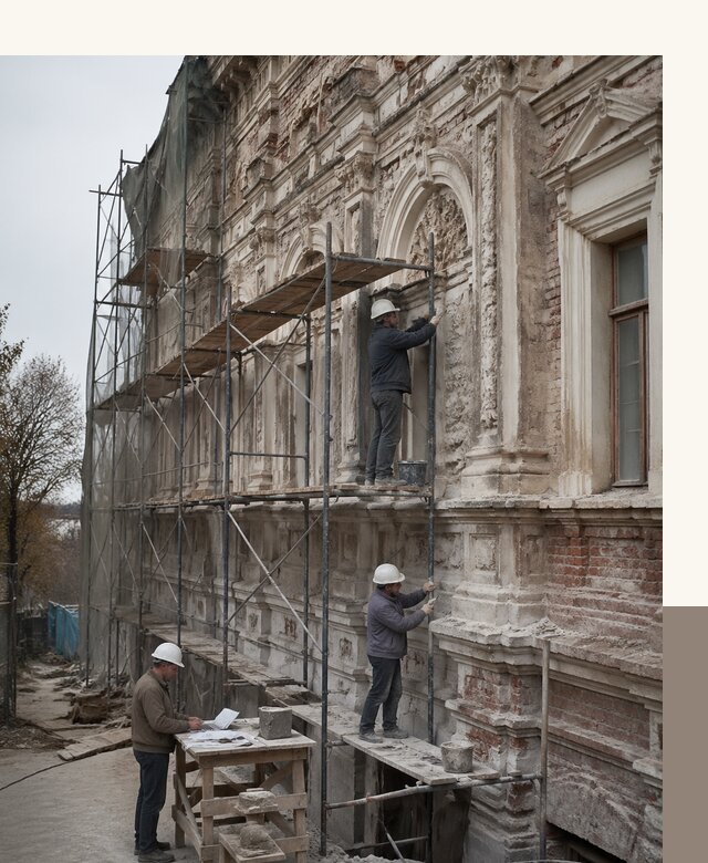 Реставрация объектов культурного наследия под ключ в Ивантеевке